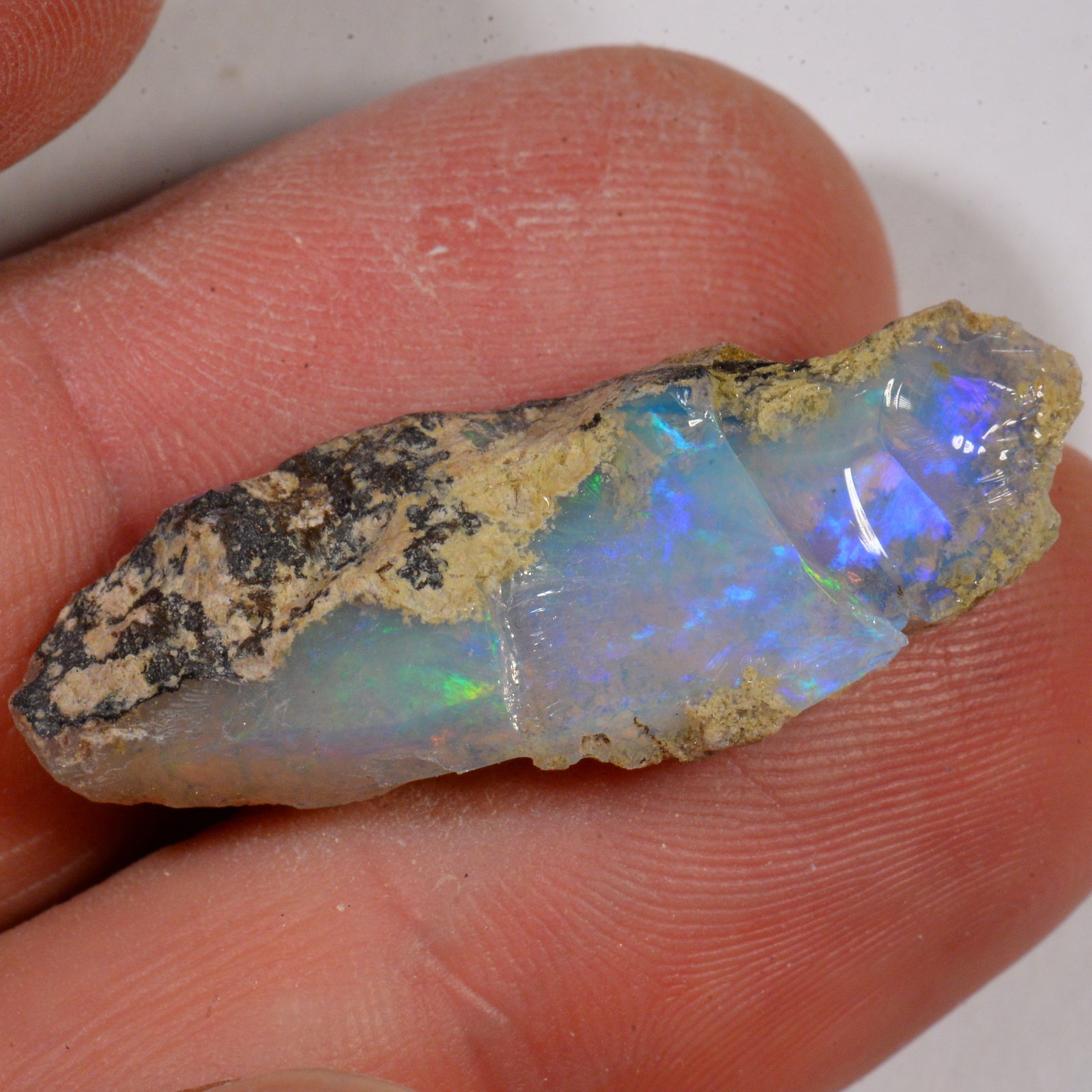 13,2 carats - Opale Welo brute d'Éthiopie – opale Welo d'Éthiopie naturelle