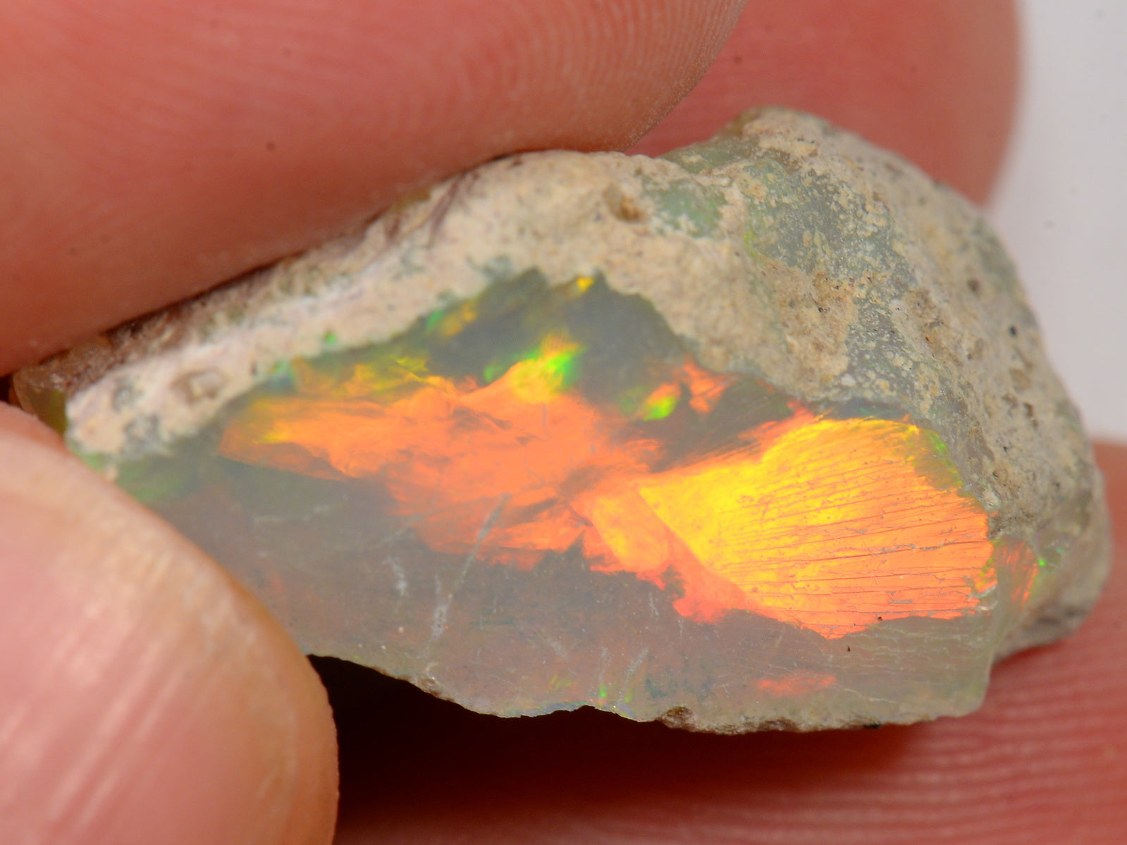 18 Karat - Roher Äthiopischer Welo Opal – natürlicher äthiopischer Welo Opal