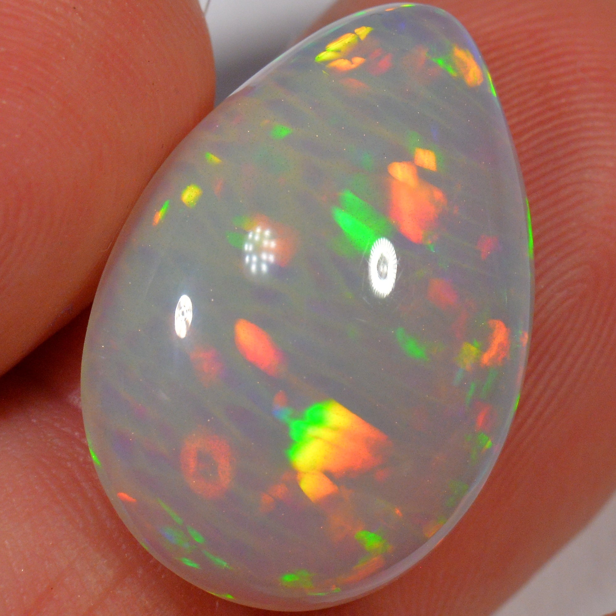 10.3 Karat - Farbintensiver Äthiopischer Welo Opal - Teil - Zellenmuster - DeinOpal