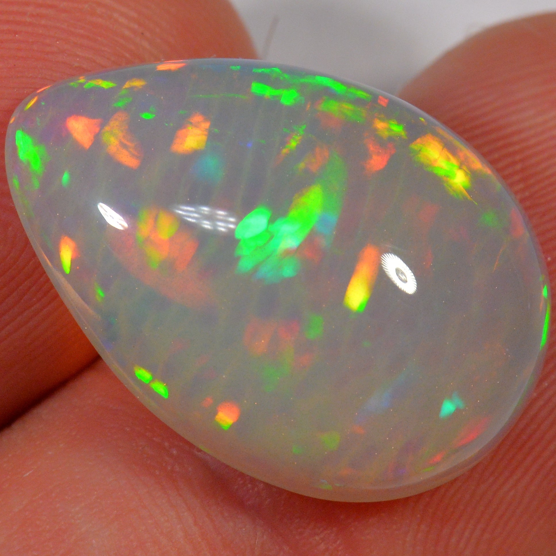 10.3 Karat - Farbintensiver Äthiopischer Welo Opal - Teil - Zellenmuster - DeinOpal