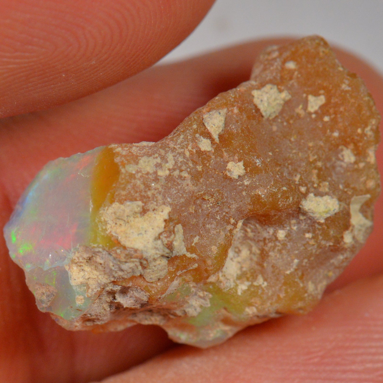 10.7 Carat - Rough Ethiopian Welo Opal — natural untreated rough Ethiopian Welo opal