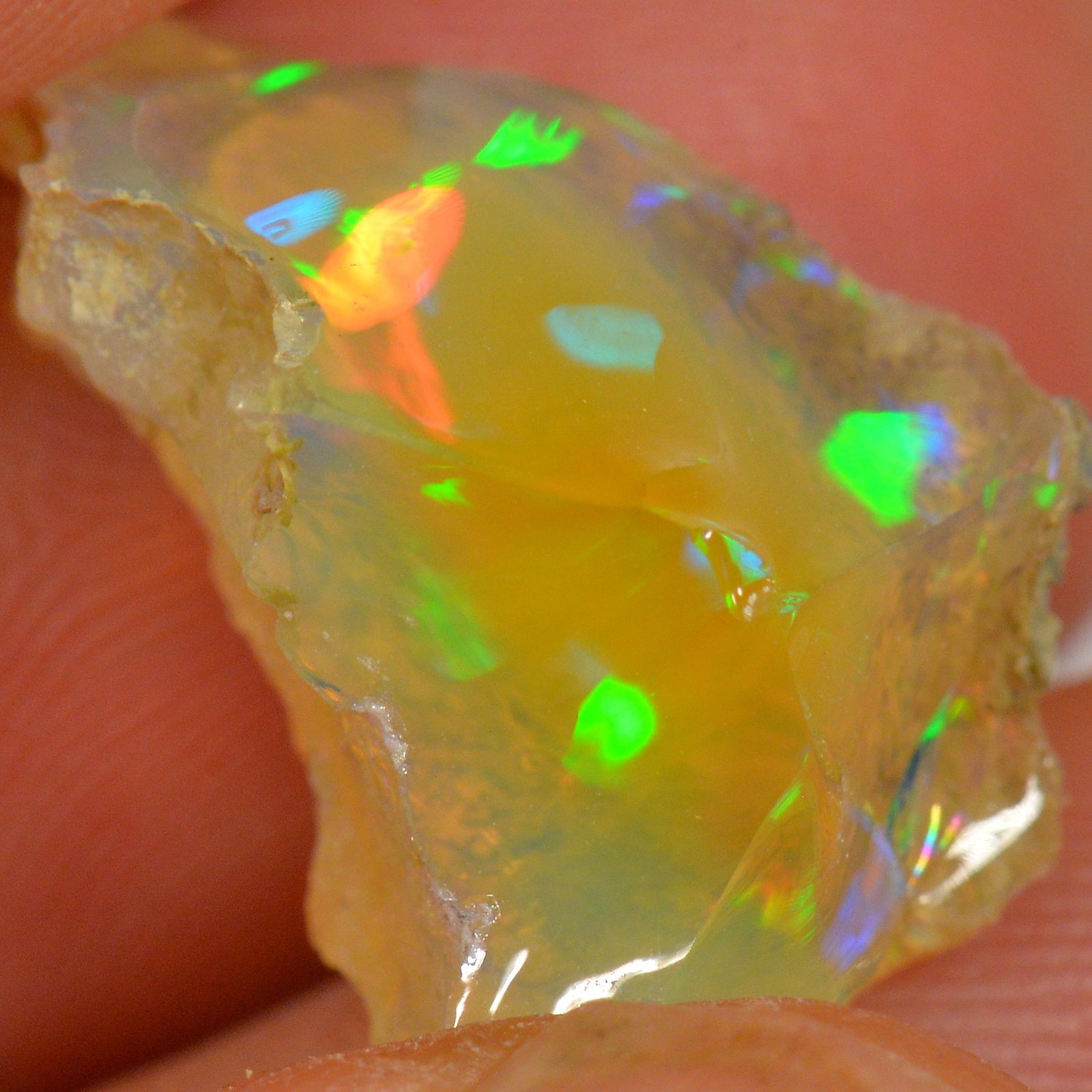 10.8 Carat Rough Ethiopian Welo Opal — natural untreated rough Ethiopian Welo opal