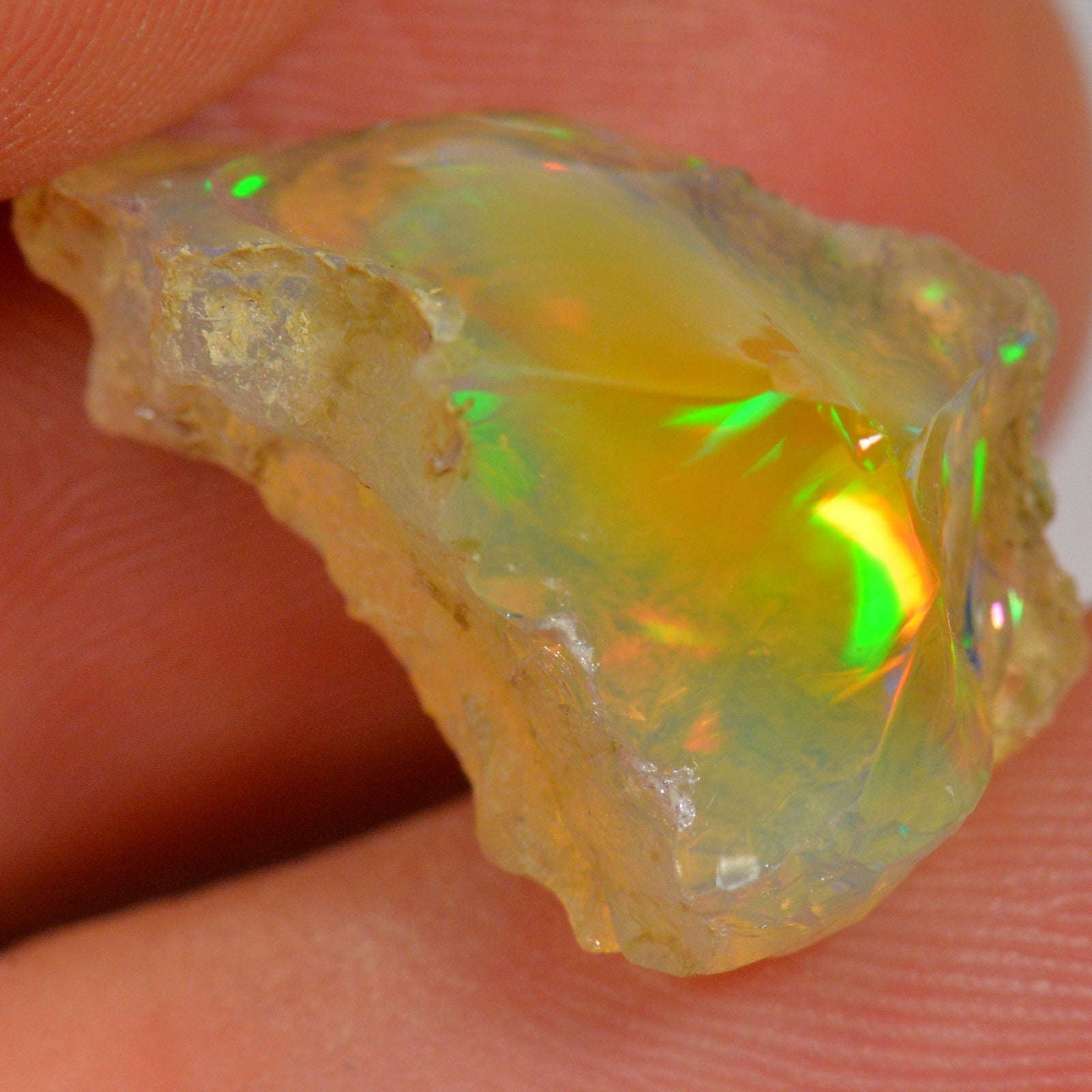 10.8 Carat Rough Ethiopian Welo Opal — natural untreated rough Ethiopian Welo opal
