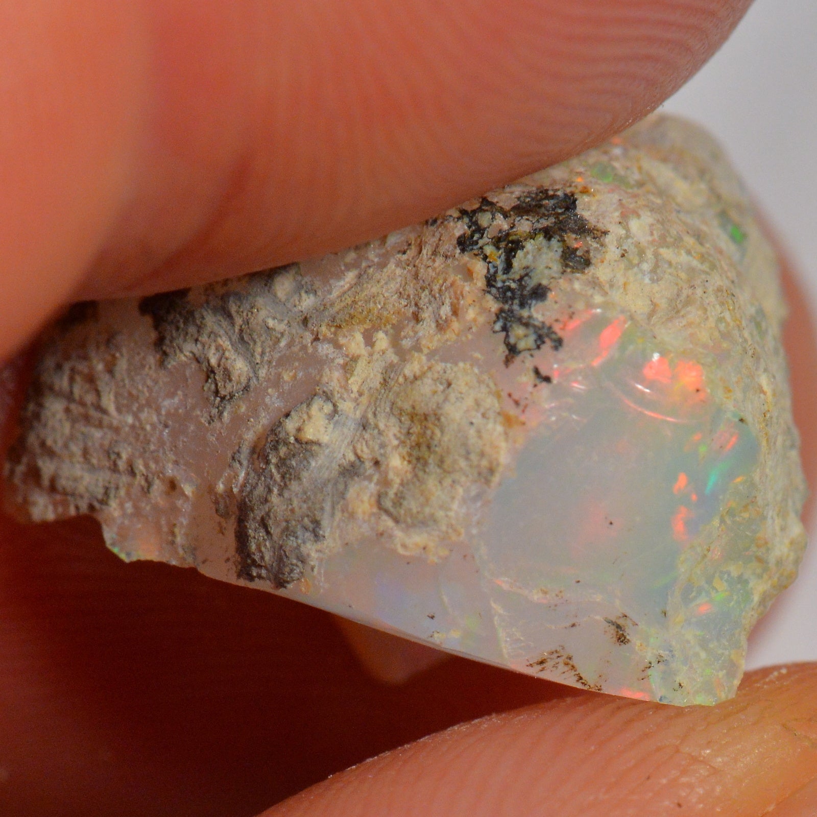 12.3 Carat - Rough Ethiopian Welo Opal — natural untreated rough Ethiopian Welo opal
