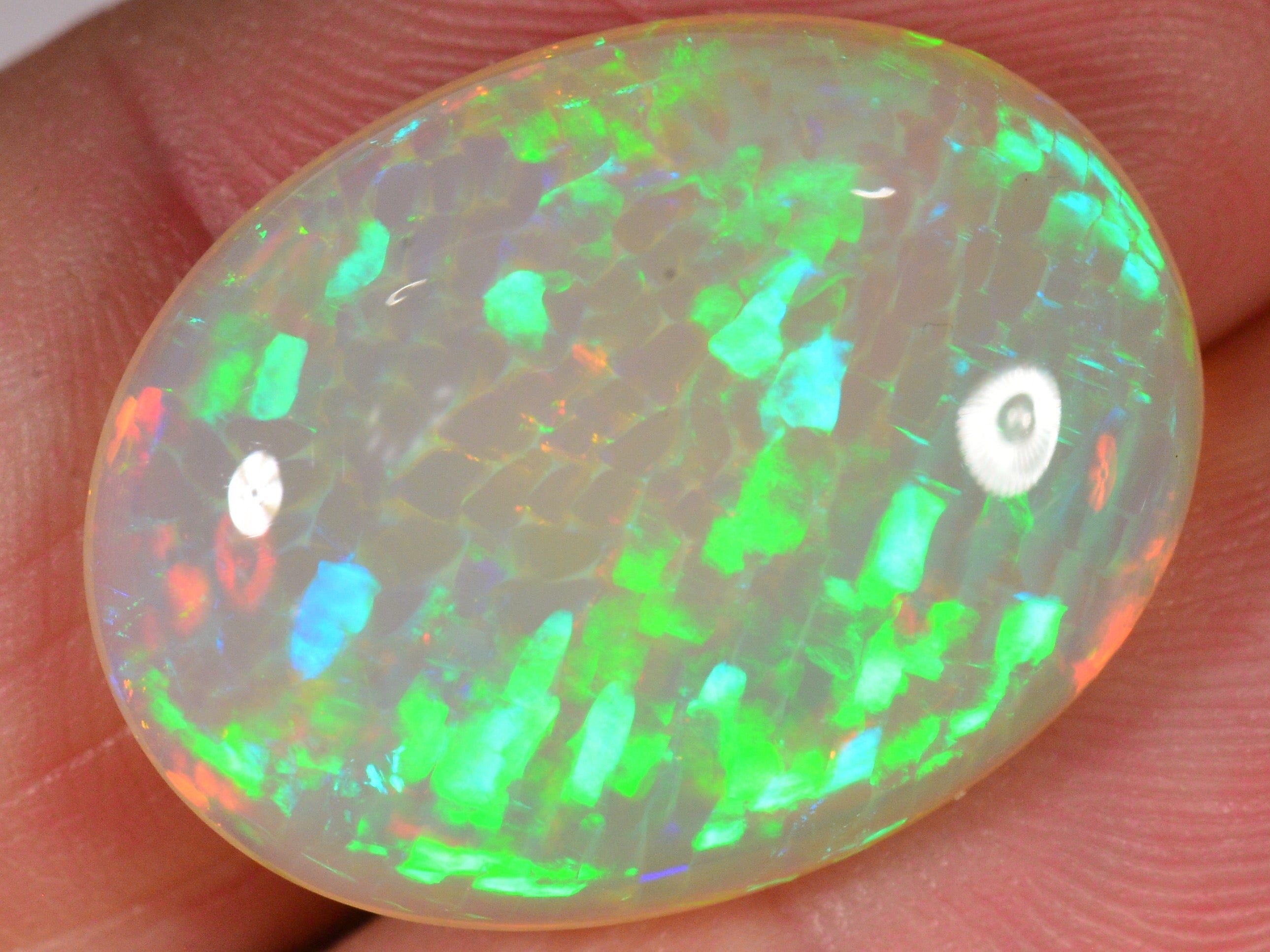 14.3 Karat - Äthiopischer Welo Opal mit Wabenmuster - DeinOpal