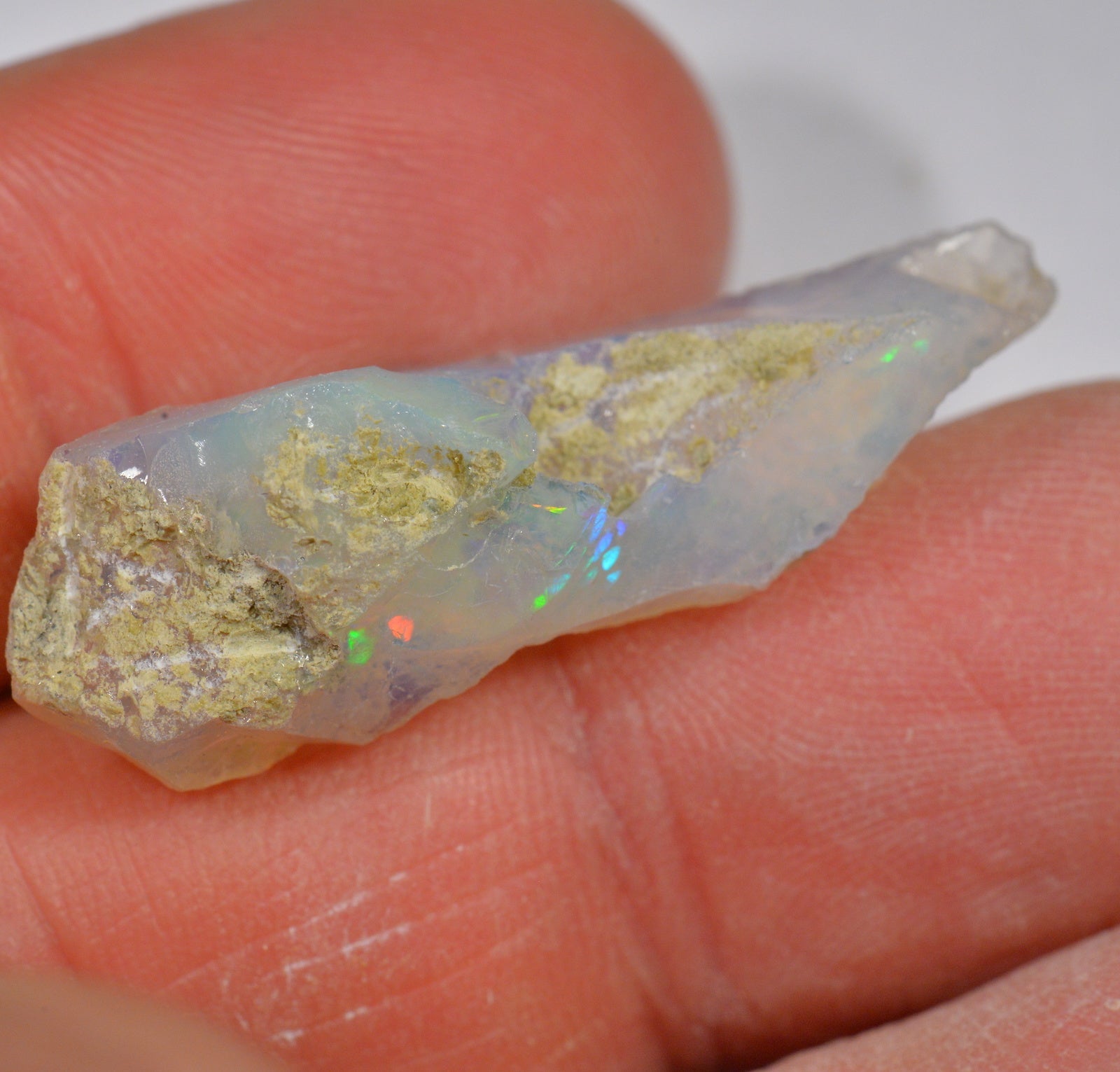 14.5 Carat Rough Ethiopian Welo Opal — natural untreated rough Ethiopian Welo opal
