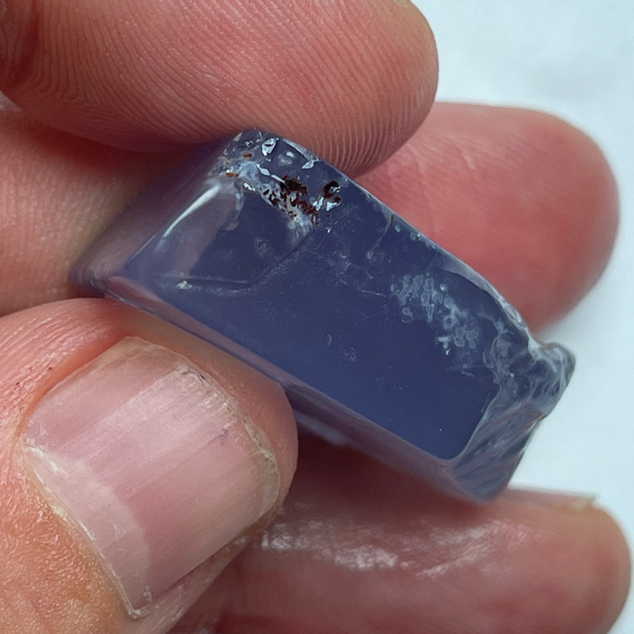 15 Gramm - Blauer Chalzedon aus Äthiopien - DeinOpal