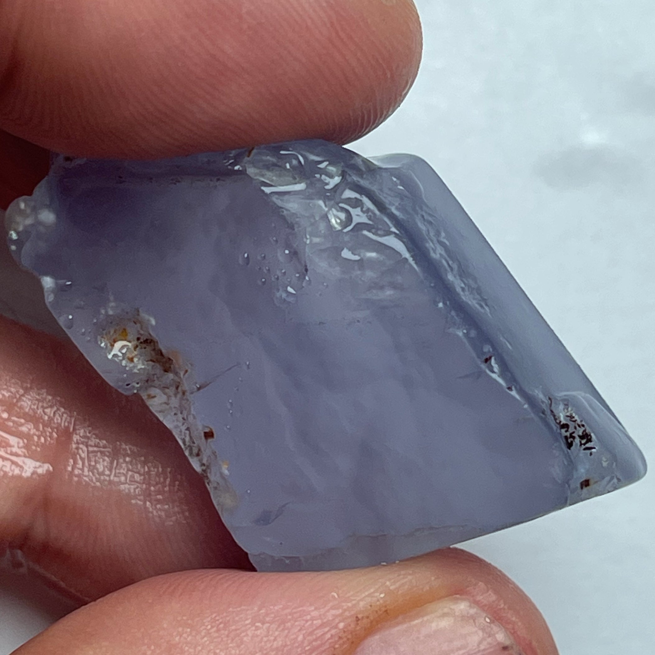 15 Gramm - Blauer Chalzedon aus Äthiopien - DeinOpal