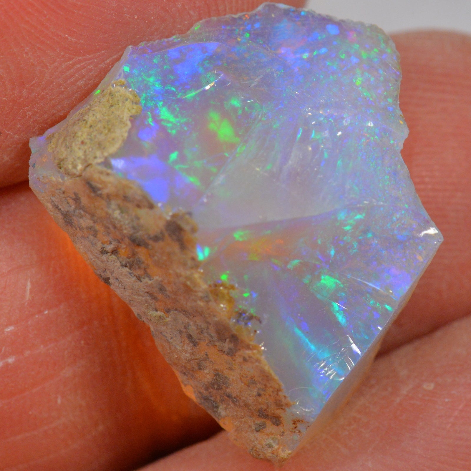 16 Carat Rough Ethiopian Welo Opal — natural untreated rough Ethiopian Welo opal