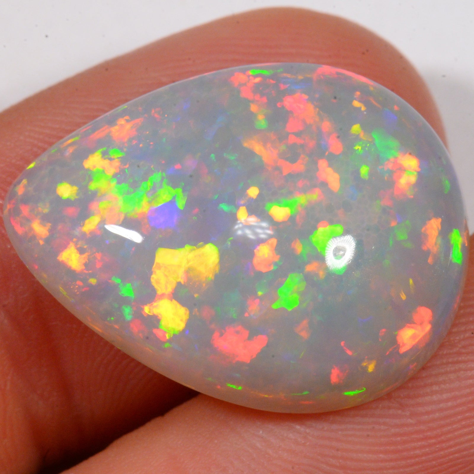 16.2 Carat - Brilliant Saturated Sparkly Ethiopian Welo Opal — natural untreated Ethiopian Welo opal