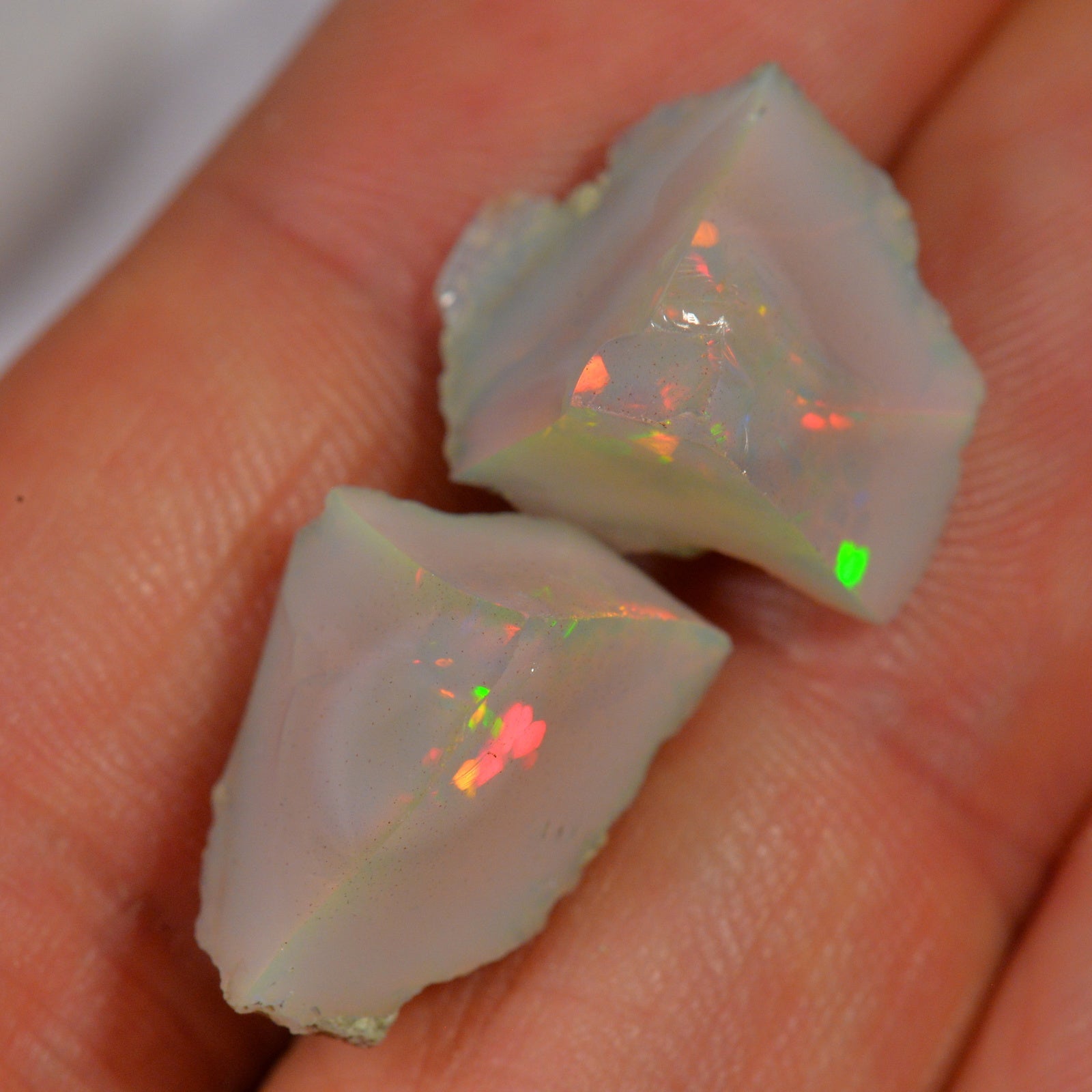 16.5 Karat - Roher Äthiopischer Welo Opal Pair - DeinOpal