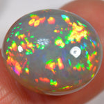 17.1 Carat Stunning Dark Ethiopian Welo Opal with Rainbow Colors — natural untreated Ethiopian Welo opal