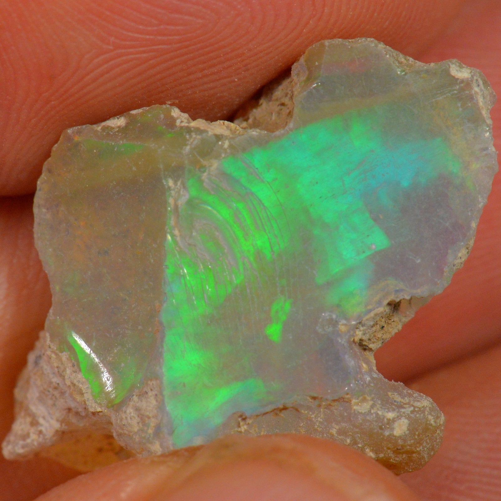 17.1 Karat - Roher Äthiopischer Welo Opal - DeinOpal