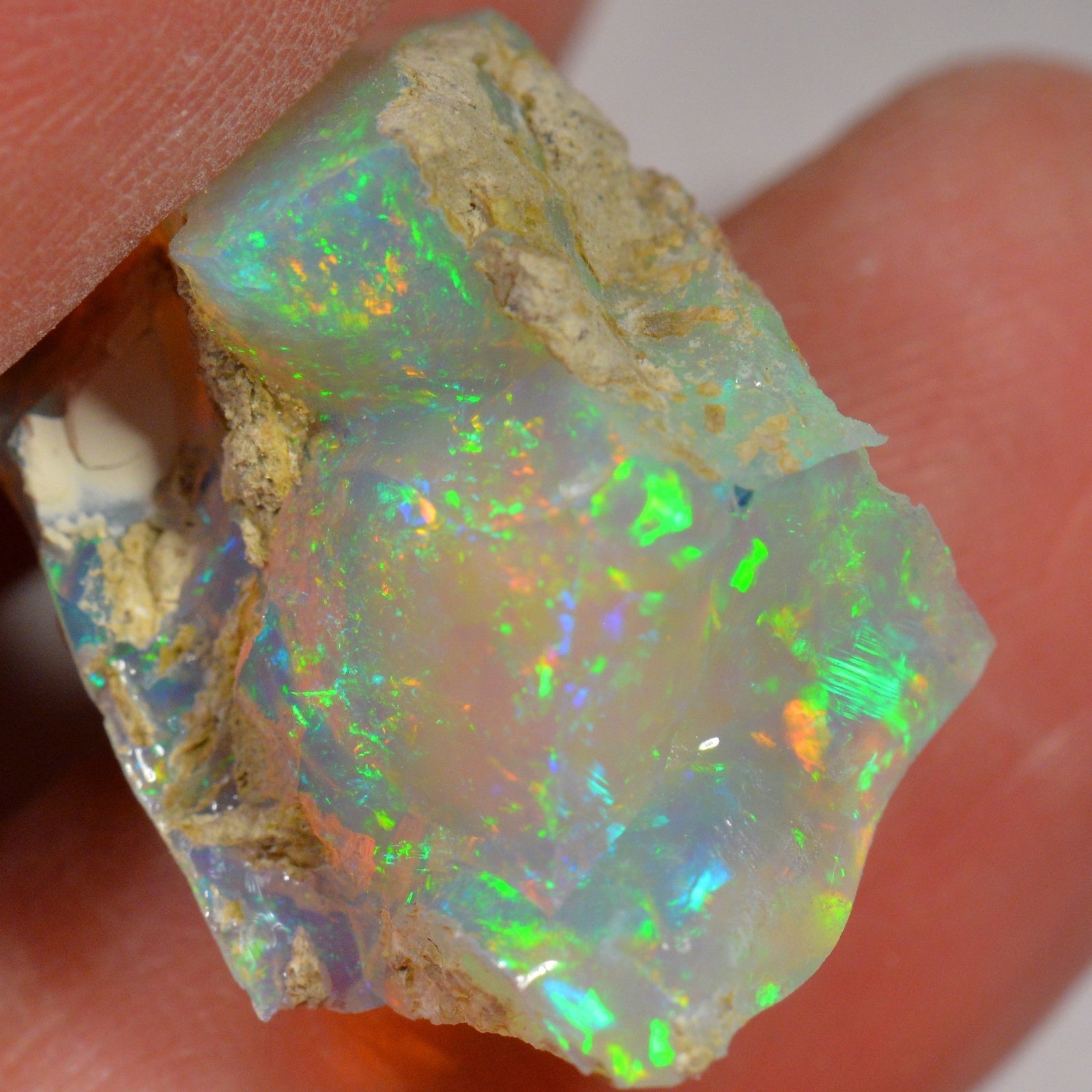 18.3 Carat Rough Ethiopian Welo Opal — natural untreated rough Ethiopian Welo opal