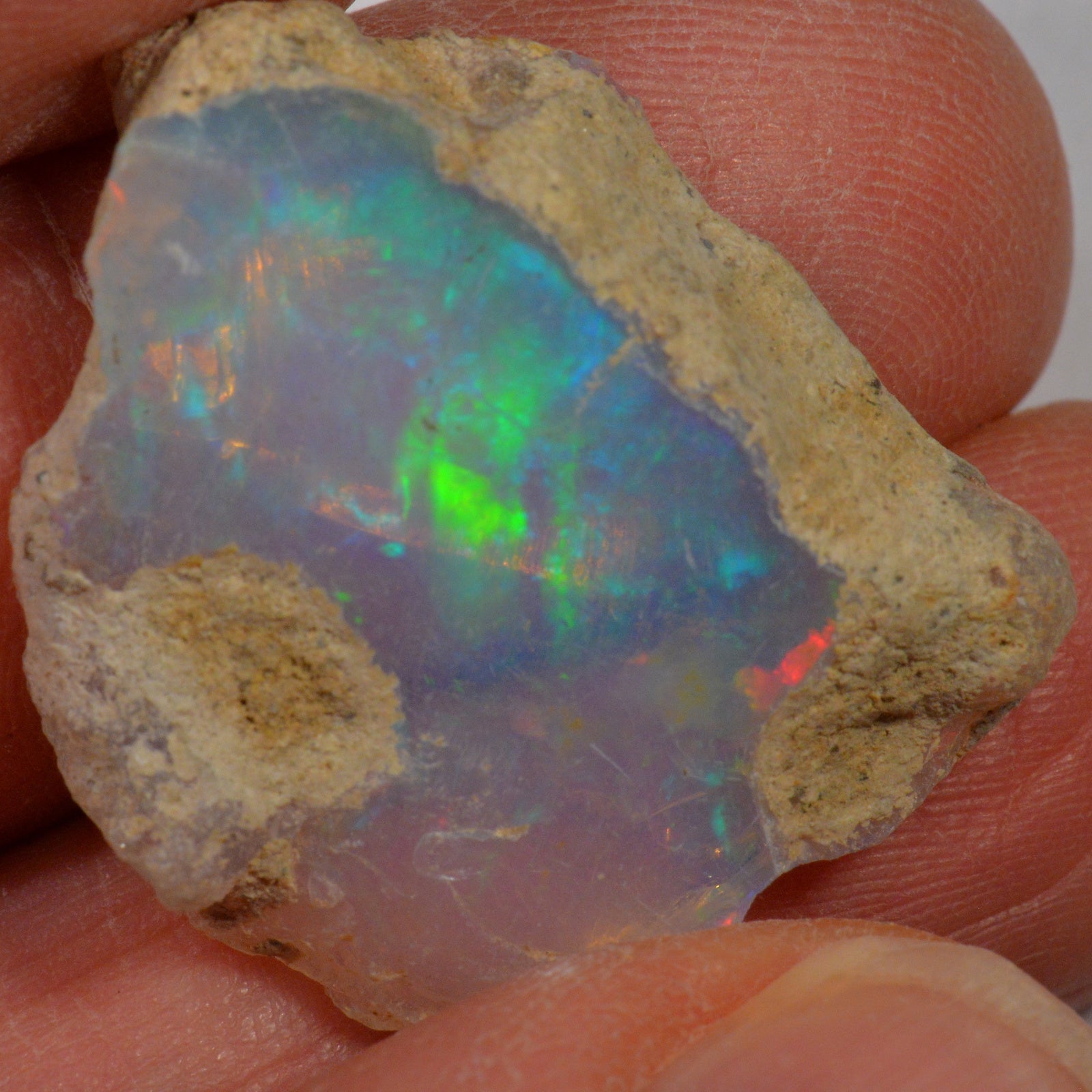 18.4 Karat - Roher Äthiopischer Welo Opal - DeinOpal