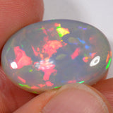 18,7 carats - Opale Welo d'Éthiopie rare à motif sur base grise – opale Welo d'Éthiopie naturelle