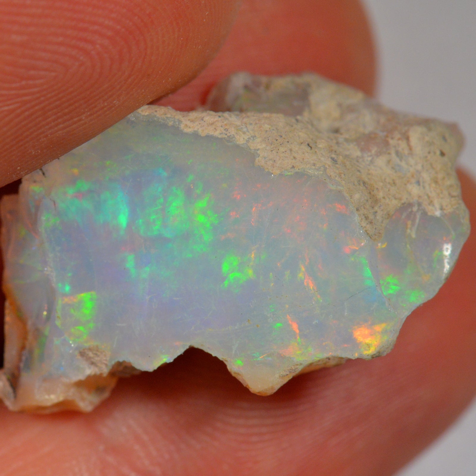 19.5 Carat Rough Ethiopian Welo Opal — natural untreated rough Ethiopian Welo opal
