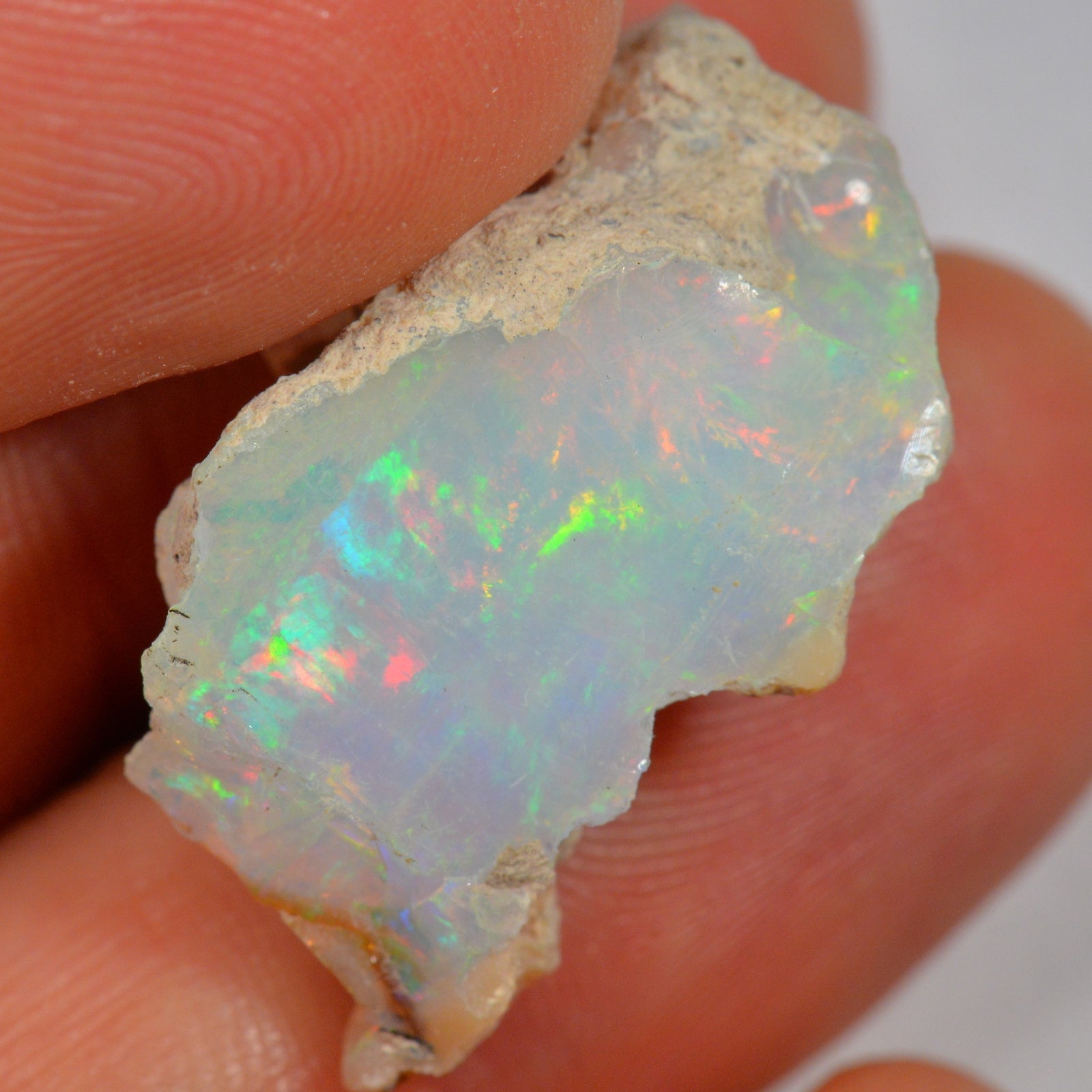 19.5 Carat Rough Ethiopian Welo Opal — natural untreated rough Ethiopian Welo opal