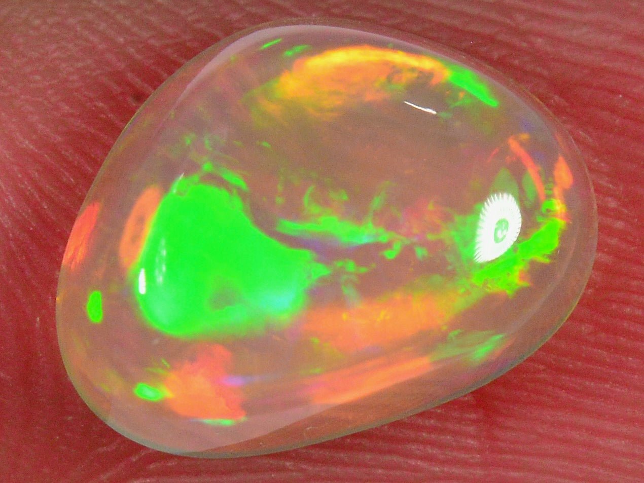 2.1 Karat - Äthiopischer Welo Opal mit intensiven Farben - DeinOpal