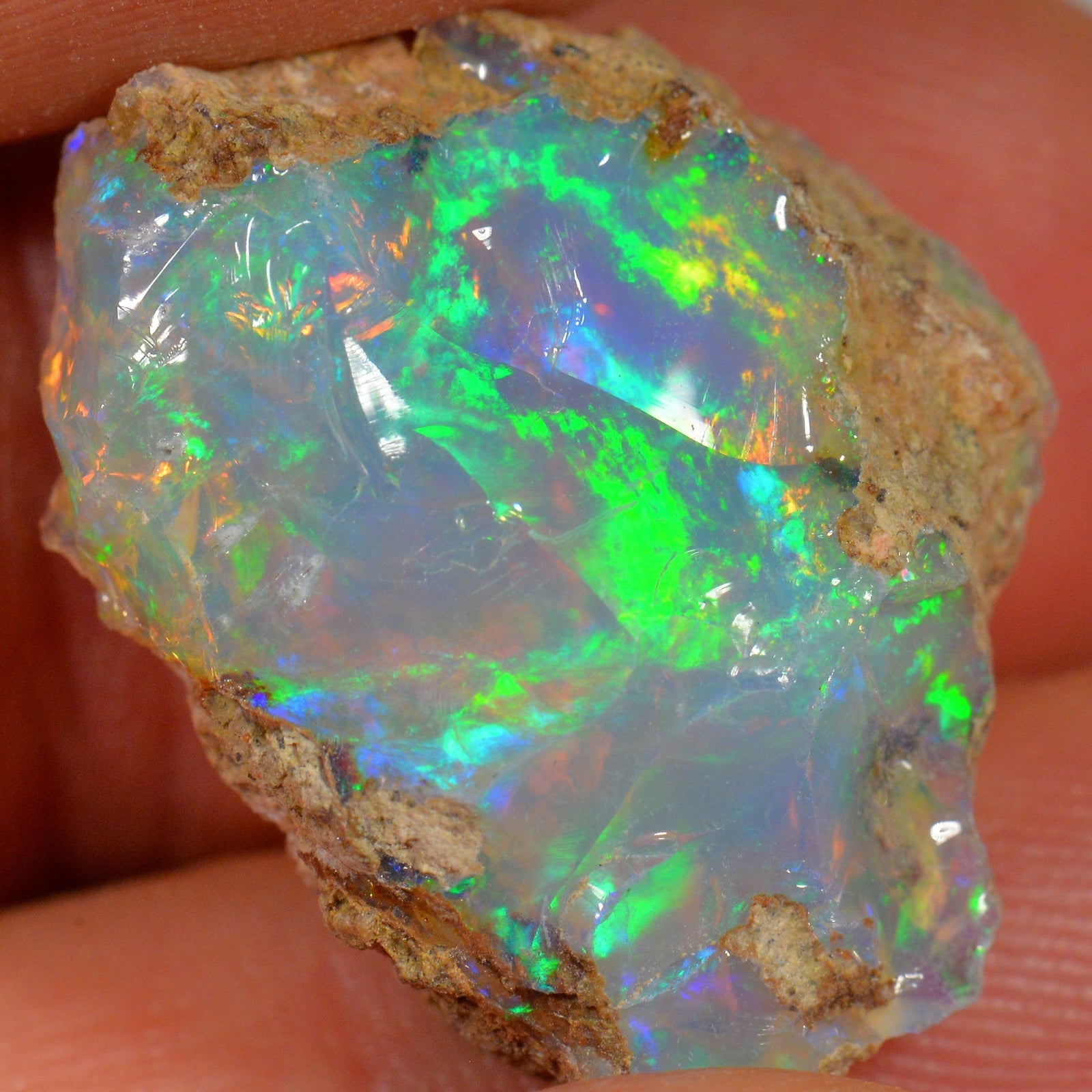 21.3 Karat - Roher Äthiopischer Welo Opal - DeinOpal