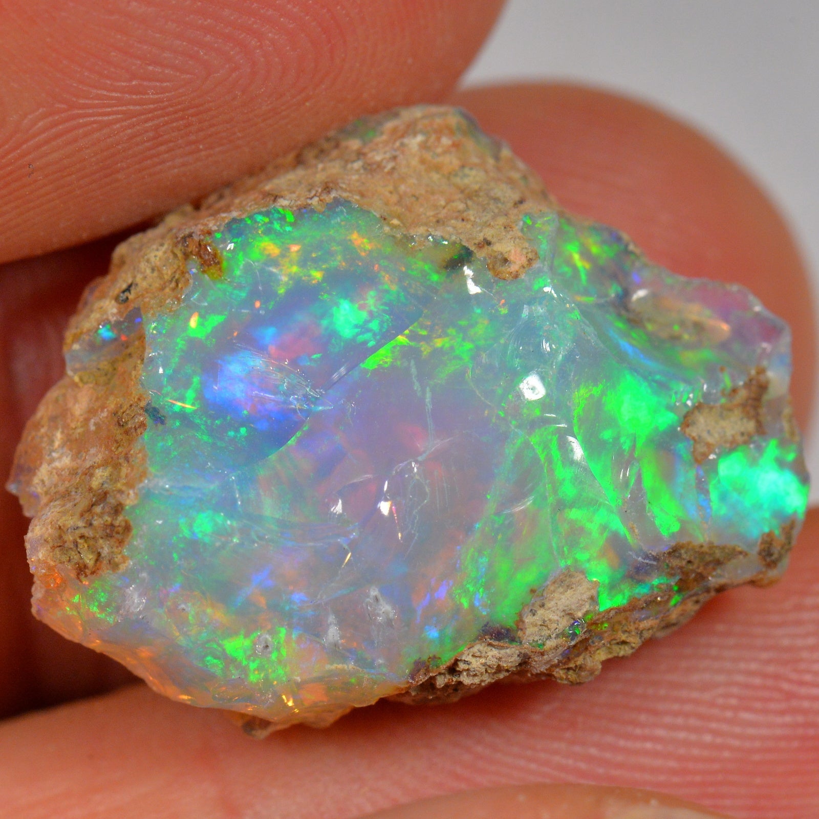 21.3 Karat - Roher Äthiopischer Welo Opal - DeinOpal