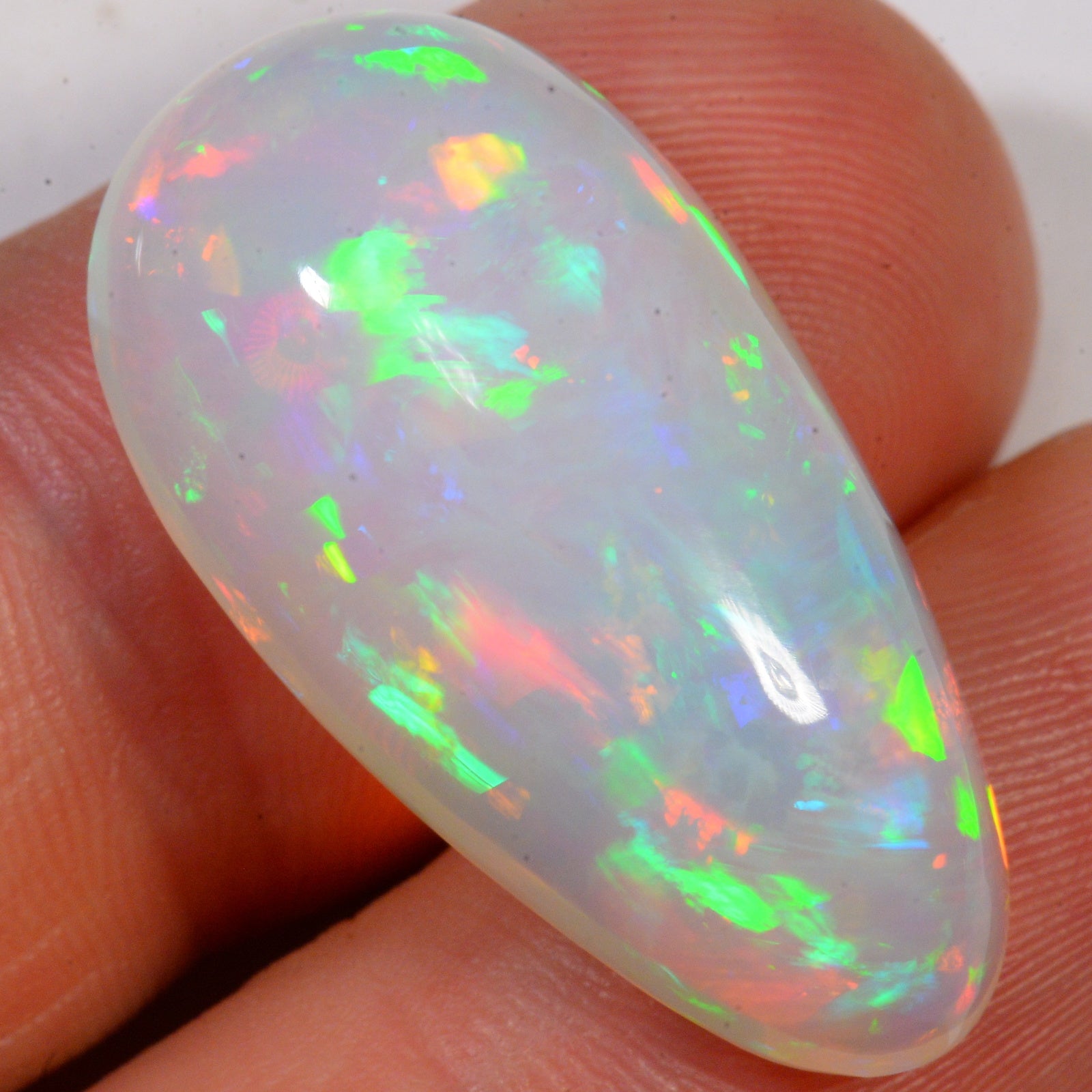 21.9 Carat - Brilliant Confetti Pattern Ethiopian Welo Opal — natural untreated Ethiopian Welo opal