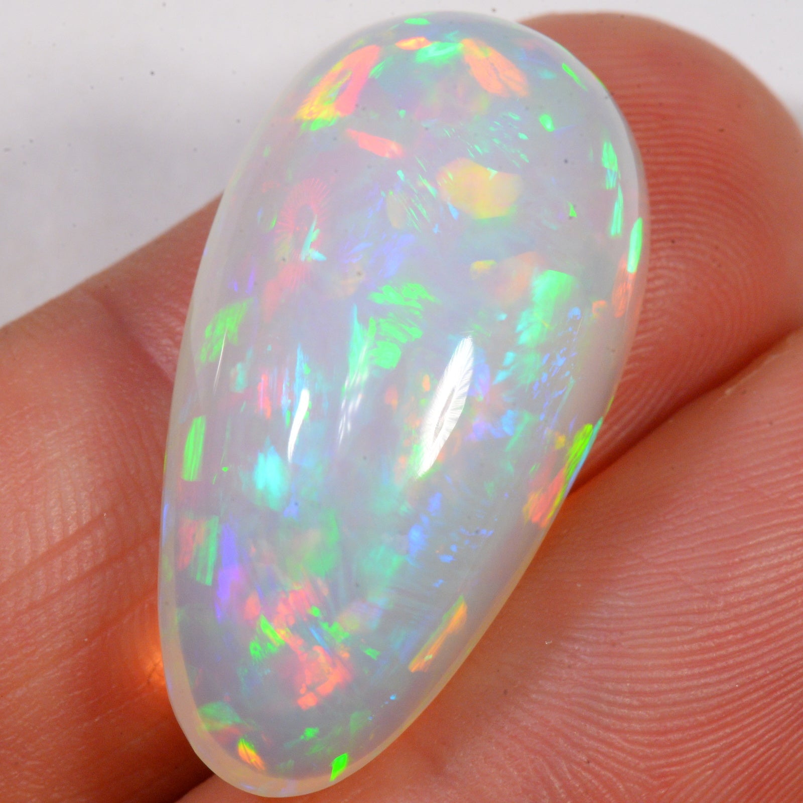 21.9 Carat - Brilliant Confetti Pattern Ethiopian Welo Opal — natural untreated Ethiopian Welo opal