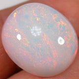 21.9 Carat - Big Oval Ethiopian Welo Opal With Reds — natural untreated Ethiopian Welo opal