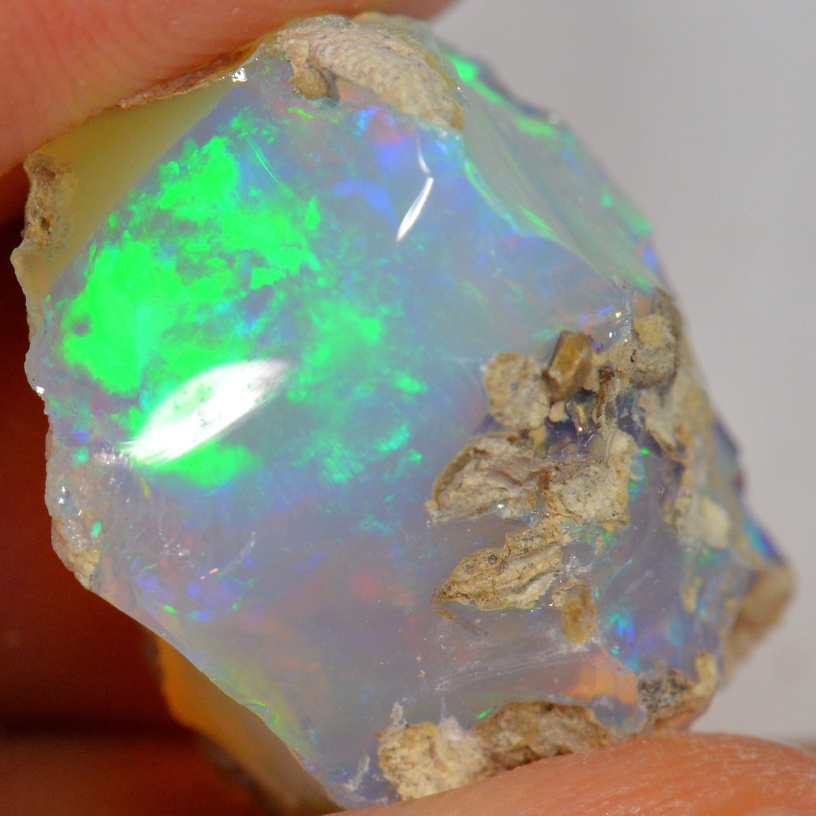 22.1 Karat - Roher Äthiopischer Welo Opal - DeinOpal