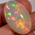 24.7 Carat - Bright Tan Based Ethiopian Welo Opal — natural untreated Ethiopian Welo opal