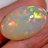 24.7 Carat - Bright Tan Based Ethiopian Welo Opal — natural untreated Ethiopian Welo opal