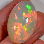 24.7 Carat - Bright Tan Based Ethiopian Welo Opal — natural untreated Ethiopian Welo opal