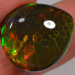 24.8 Karat - Natürlicher Äthiopischer Schwarzopal - Beska Mine - DeinOpal