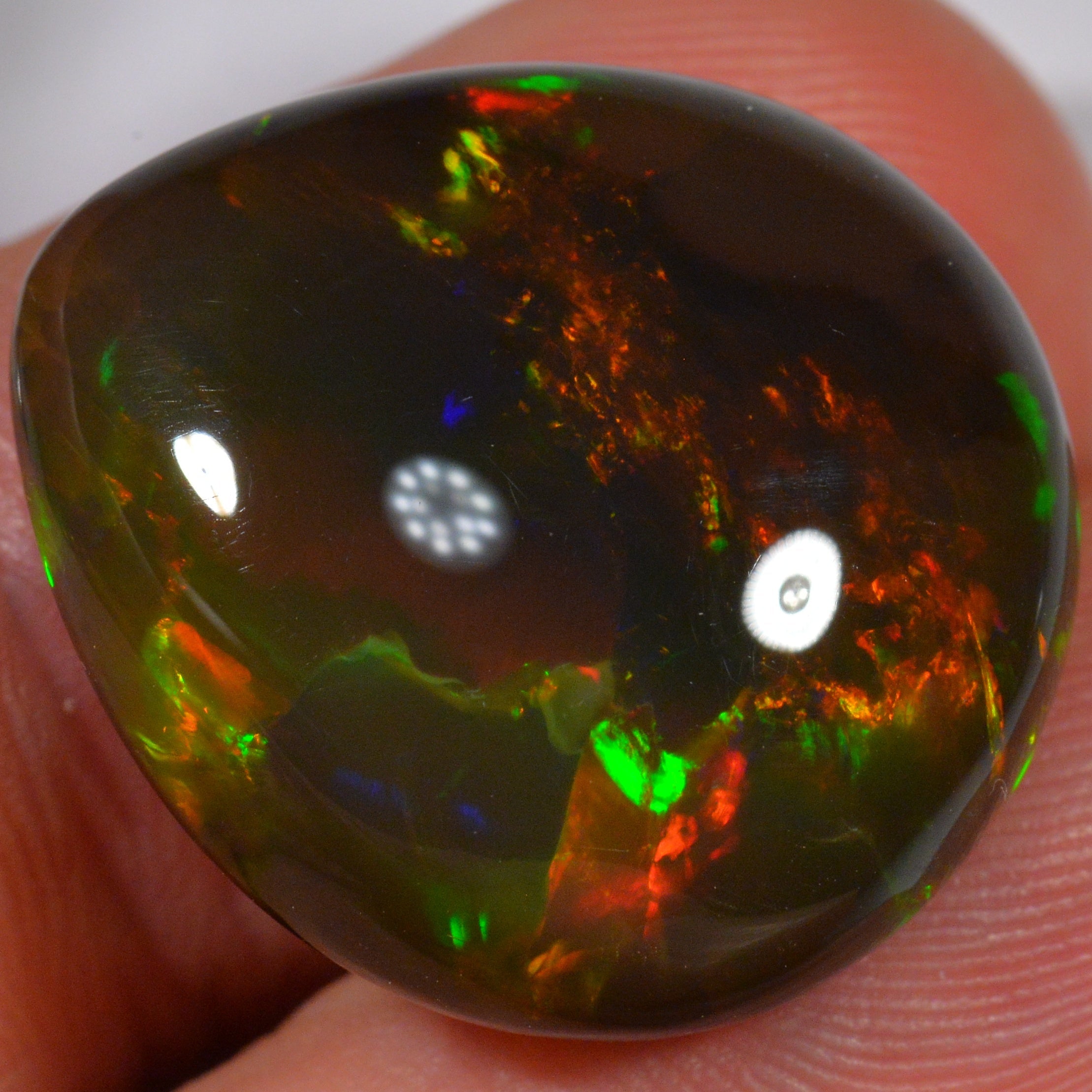 24.8 Karat - Natürlicher Äthiopischer Schwarzopal - Beska Mine - DeinOpal