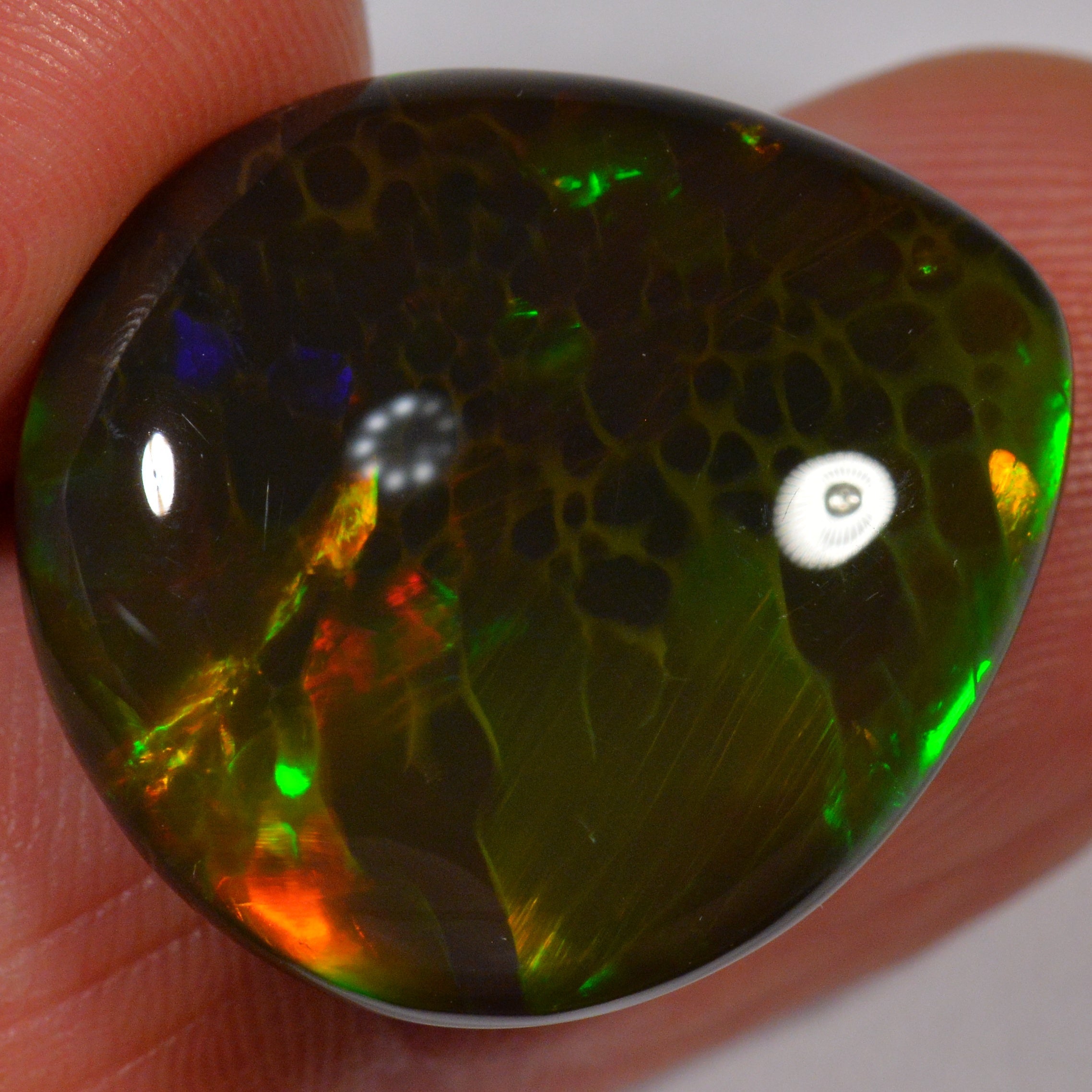 24.8 Karat - Natürlicher Äthiopischer Schwarzopal - Beska Mine - DeinOpal