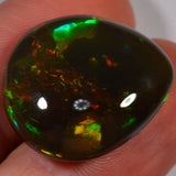 24.8 Karat - Natürlicher Äthiopischer Schwarzopal - Beska Mine - DeinOpal