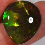 24.8 Karat - Natürlicher Äthiopischer Schwarzopal - Beska Mine - DeinOpal