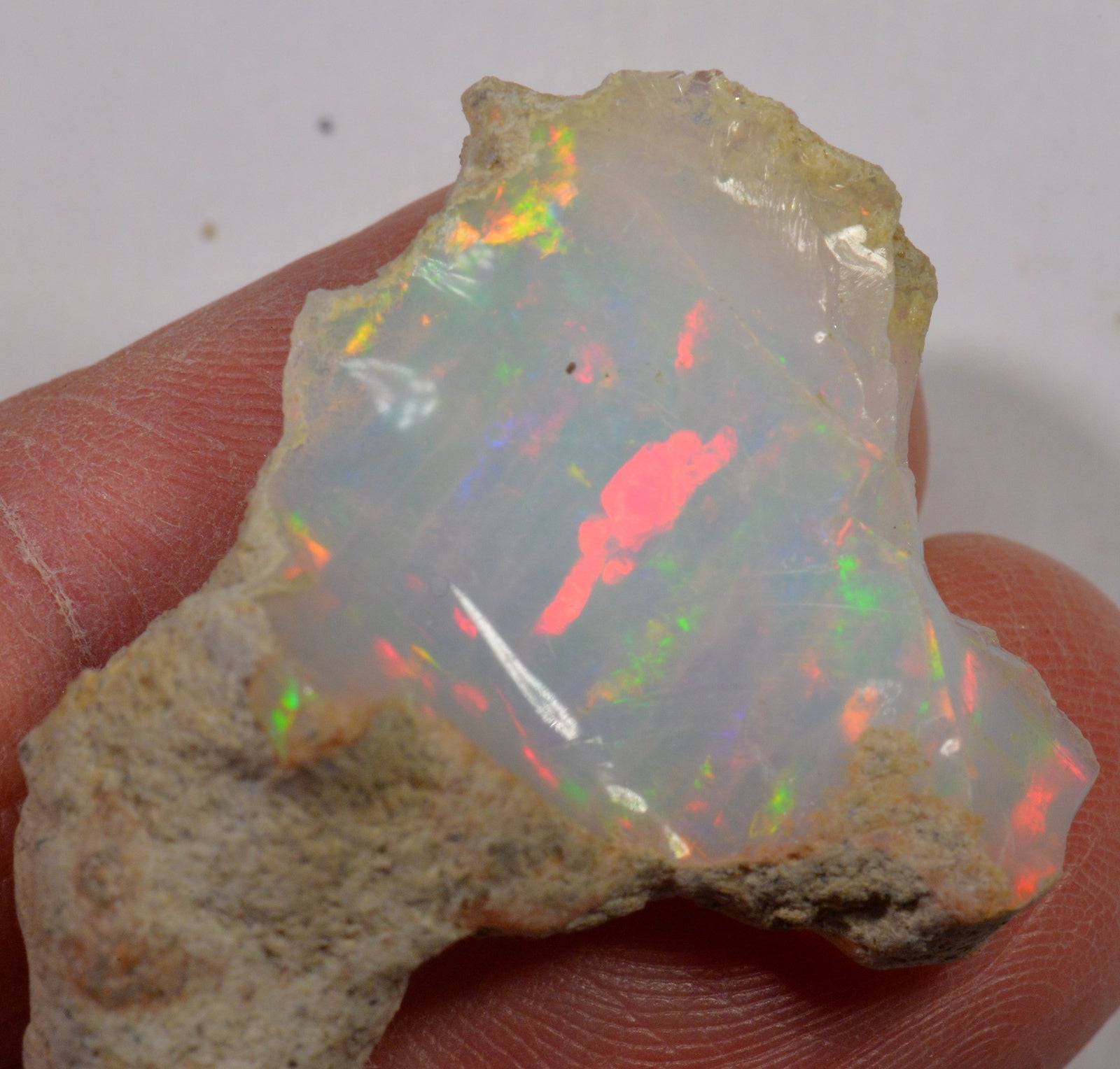 25.6 Karat - Roher Äthiopischer Welo Opal - DeinOpal