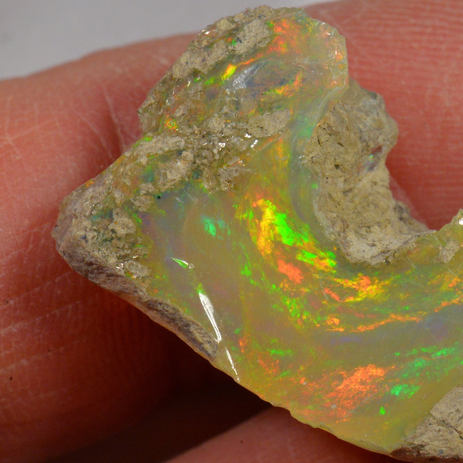 26.5 Karat - Roher Äthiopischer Welo Opal - DeinOpal