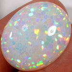 28,1 carats - Opale Welo d'Éthiopie brillante à motif nid d'abeille authentique – opale Welo d'Éthiopie naturelle