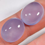 28.8 Karat - Blaues Chalzedon Paar aus Äthiopien - DeinOpal