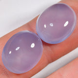 28.8 Karat - Blaues Chalzedon Paar aus Äthiopien - DeinOpal