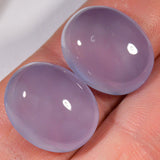 28.8 Karat - Blaues Chalzedon Paar aus Äthiopien - DeinOpal