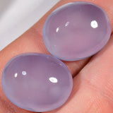 28.8 Karat - Blaues Chalzedon Paar aus Äthiopien - DeinOpal