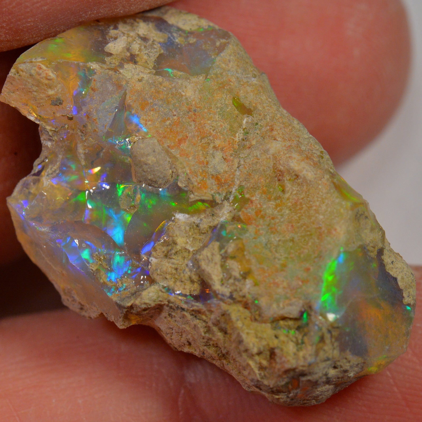 29.7 Carat Rough Ethiopian Welo Opal — natural untreated rough Ethiopian Welo opal