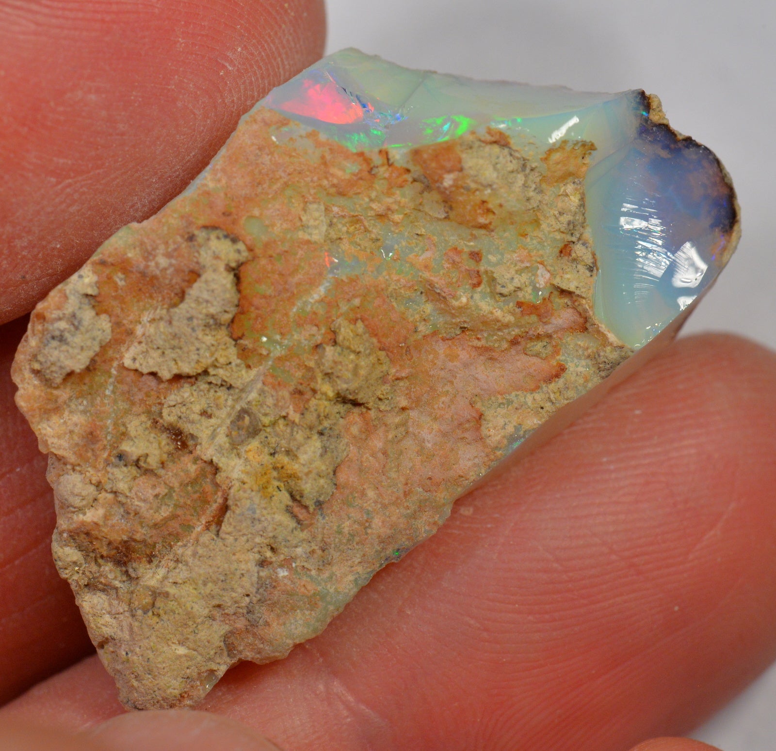 29.9 Carat Rough Ethiopian Welo Opal — natural untreated rough Ethiopian Welo opal