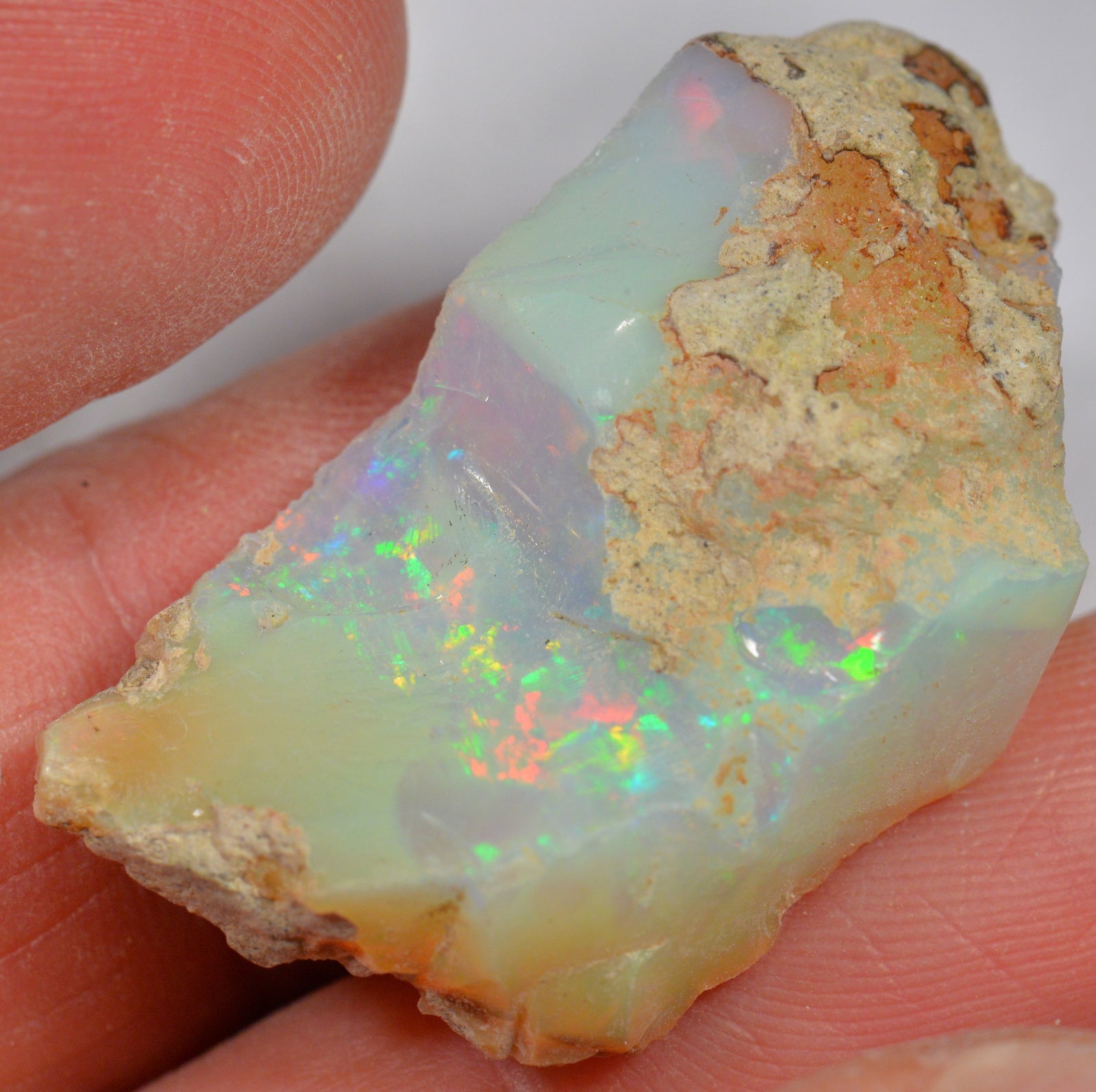 29.9 Carat Rough Ethiopian Welo Opal — natural untreated rough Ethiopian Welo opal