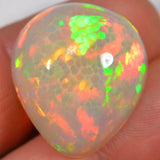 32.5 Carat Large Brilliant Ethiopian Welo Opal with Honeycomb Pattern — natural untreated Ethiopian Welo opal
