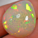 32.5 Carat Large Brilliant Ethiopian Welo Opal with Honeycomb Pattern — natural untreated Ethiopian Welo opal