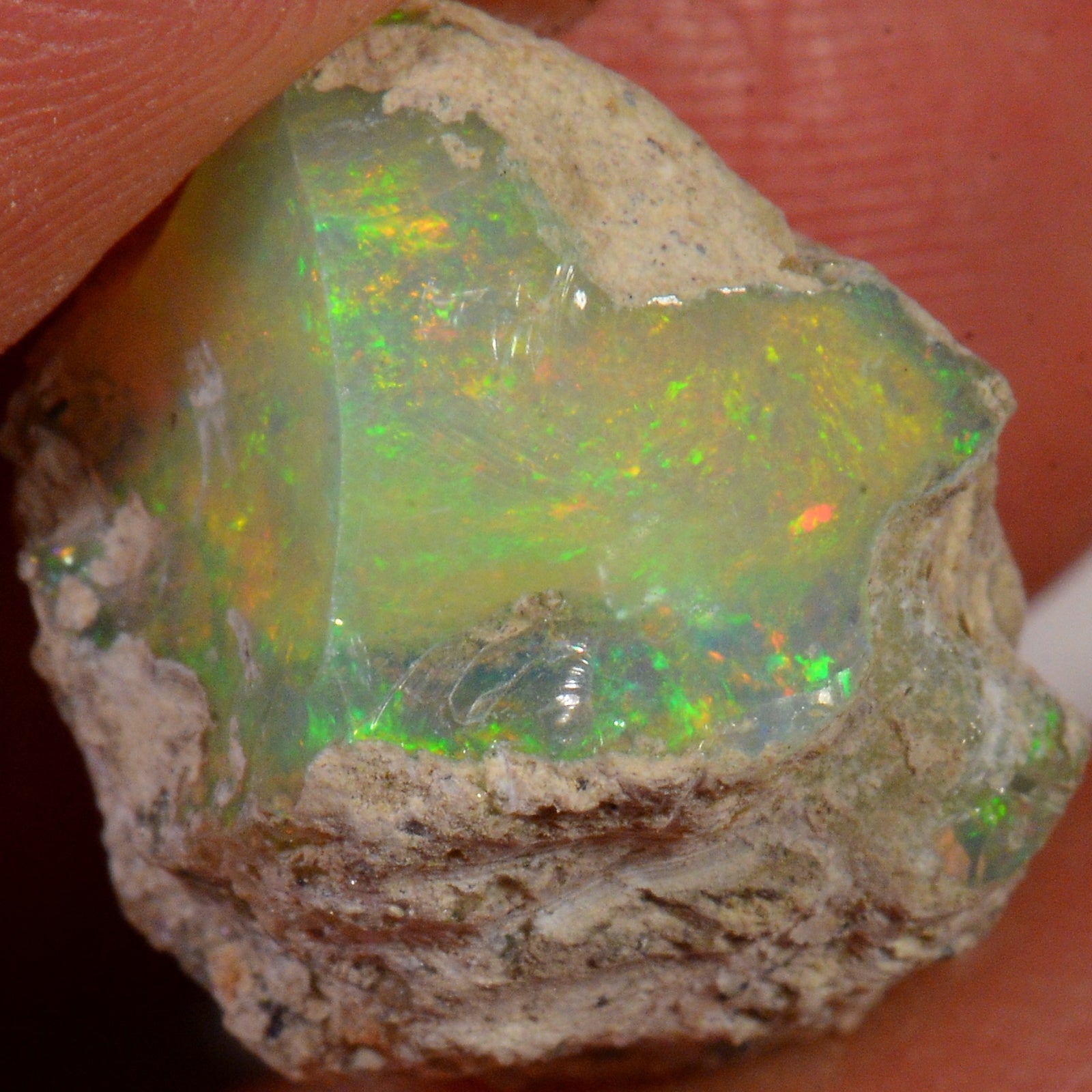 17 Karat - Roher Äthiopischer Welo Opal – natürlicher äthiopischer Welo Opal
